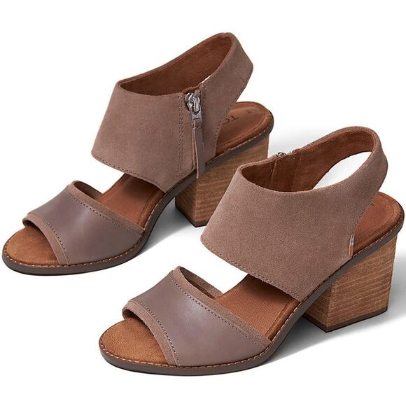 TOMS Suede Block Sandals